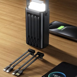 Power Bank 80000 мАч, PD 22.5W + QC 22.5W, 2 порта + кабели — Borofone BJ65B