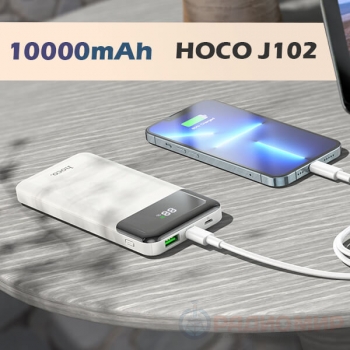 Power Bank, внешний аккумулятор, Hoco J102 10000мА