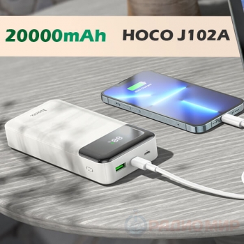 Power Bank, внешний аккумулятор, Hoco J102A 20000мА