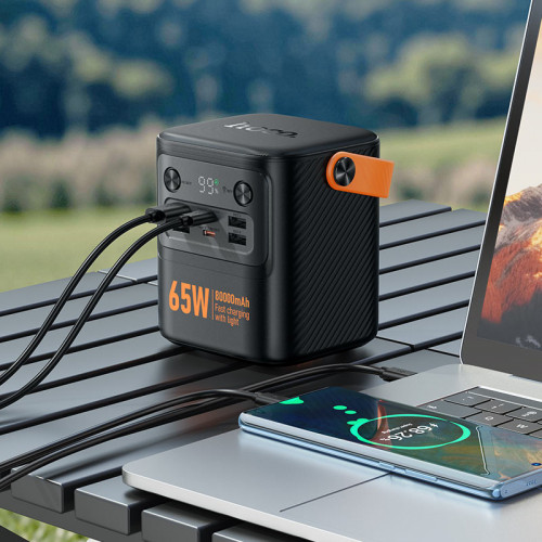Power Bank J152 Pro Tough 80000mAh — внешний аккумулятор 65W с фонарём и дисплеем