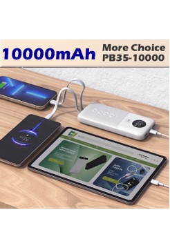 Power Bank 10000 мАч, PD 20W + QC 22.5W More Choice PB35-10000