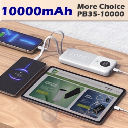 Power Bank 10000 мАч, PD 20W + QC 22.5W More Choice PB35-10000