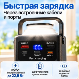 Повербанк 50000 мАч 20W c кабелями SMP05B