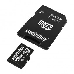 Карта памяти SD micro 128 Гб (+адаптер)
