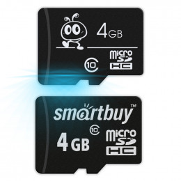 Карта памяти microSD   4Гб SmartBuy