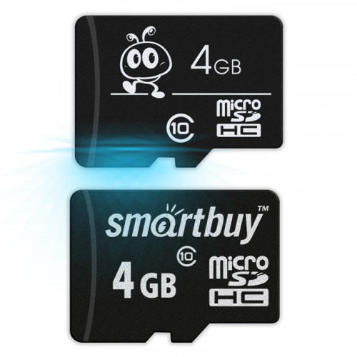 Карта памяти SmartBuy microSDHC 4GB Class 10