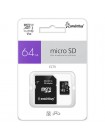 Карта памяти microSD 64GB Smartbuy Advanced U3 V30 с адаптером