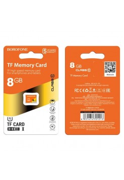 Карта памяти microSD   8Гб (Borofone)
