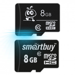 Карта памяти microSD   8Гб +адаптер, SmartBuy