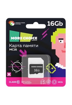 Карта памяти microSD  16Гб (MoreChoice V10)