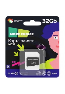 Карта памяти microSD  32Гб (MoreChoice V10)
