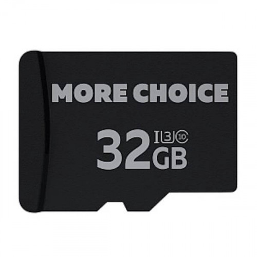 Карта памяти microSD More choice 32GB Class 10 V10 (чёрная)