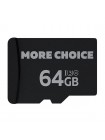 Карта памяти microSD More choice 64ГБ Class 10 V10 (чёрная)