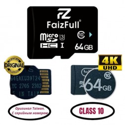 Карта памяти SD micro  64 Гб Faizfull S87