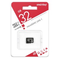 Карта памяти microSD  32Гб (SmartBuy)