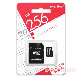 Карта памяти SD micro 256 Гб (+адаптер)