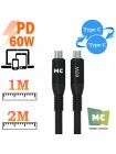 Кабель USB Type-C ↔ Type-C More Choice K83aa (1м / 2м)