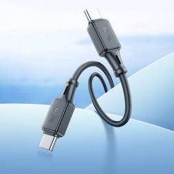 Кабель Type-C – Type-C, 1м, PD 60Вт, силикон, Hoco X101