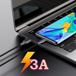 Кабель USB → Type-C, 1м, нейлон, Borofone BX45