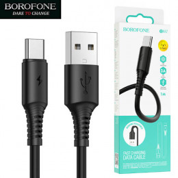Кабель USB → Type-C, 1м, ПВХ, Borofone BX47