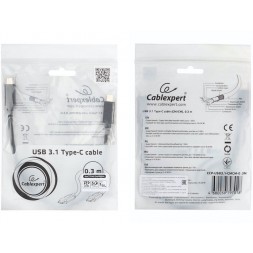 Кабель Type-C – Type-C, 0.3м, 36Вт, Cablexpert 