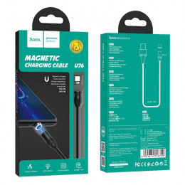 Кабель USB → Type-C, 1.2м, магнитный, Hoco U76