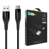 Кабель USB-A → Type-C More Choice K35a, 1м, силикон, до 3А