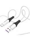 Кабель USB-A → Type-C More Choice K35a, 1м, силикон, до 3А