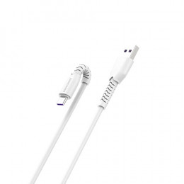 Кабель USB → Type-C, 1м, до 5А, More Choice K51a