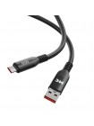 Кабель USB-A → Type-C More Choice K83a, 1м / 2м, силикон, до 6A, QC3.0, 66W