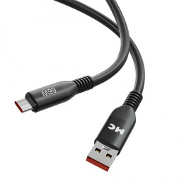 Кабель USB → Type-C, 1м | 2м, силикон, до 6А, More Choice K83a