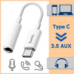 Type-C → 3.5 мм переходник на наушники Hoco LS35