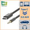 Аудиокабель Type-C — AUX 3.5 мм More Choice UK24a, 2 м
