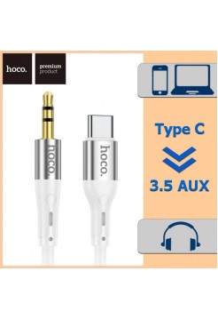Type-C → Jack 3,5 кабель 1м Hoco UPA22 силикон