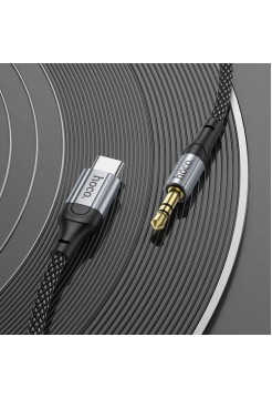 Аудио кабель Type-C → 3.5 мм, 1 м, Hoco UPA26 (нейлон)