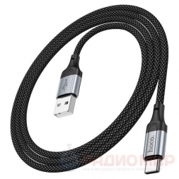 Кабель USB → Type-C, 1м, нейлон, Hoco X102