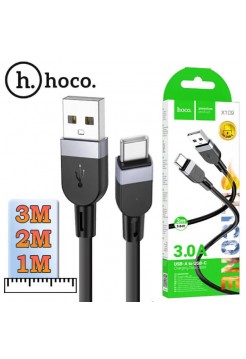Кабель USB → Type-C, 1м | 2м | 3м, силикон, Hoco X109, силикон