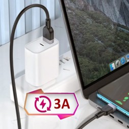 Кабель USB → Type-C, 1м | 2м | 3м, силикон, Hoco X109, силикон