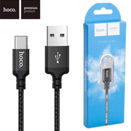 Кабель USB → Type-C, 2м, нейлон, Hoco X14
