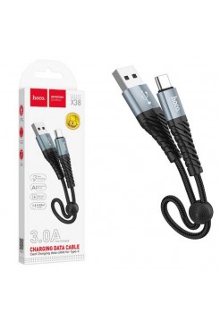Кабель USB → Type-C, 0.25м, нейлон, Hoco X38