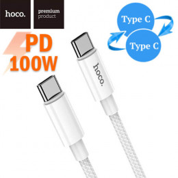 Кабель Type-C – Type-C, 1м, PD 100Вт, нейлон, Hoco X68
