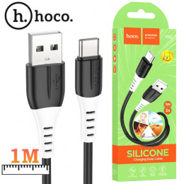 Кабель USB → Type-C, 1м, силикон, Hoco X82