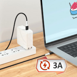 Кабель USB → Type-C, 1м, силикон, Hoco X82