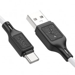 Кабель USB → Type-C, 1м, силикон, Hoco X90