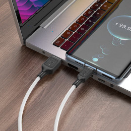 Кабель USB → Type-C, 1м, силикон, Hoco X90