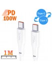 Кабель USB Type-C 100W (штекер-штекер) Hoco X93 1м