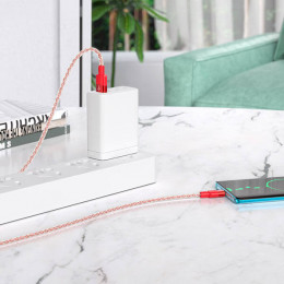 Кабель USB → Type-C, 1м, силикон, Hoco X99