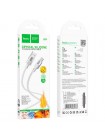 Кабель USB-A → Type-C Hoco X99 Crystal Junction, 1м, прозрачный силикон, до 3А