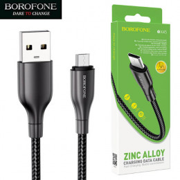 Кабель USB → USB micro, 1м, нейлон, Borofone BX45