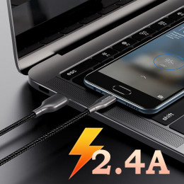 Кабель USB → USB micro, 1м, нейлон, Borofone BX45